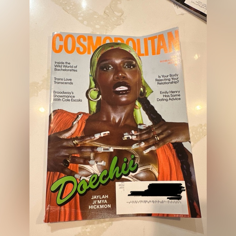 Cosmopolitan Magazine Issue with Doechii